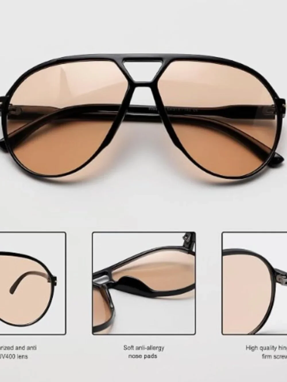 Retro Aviator Sunglasses